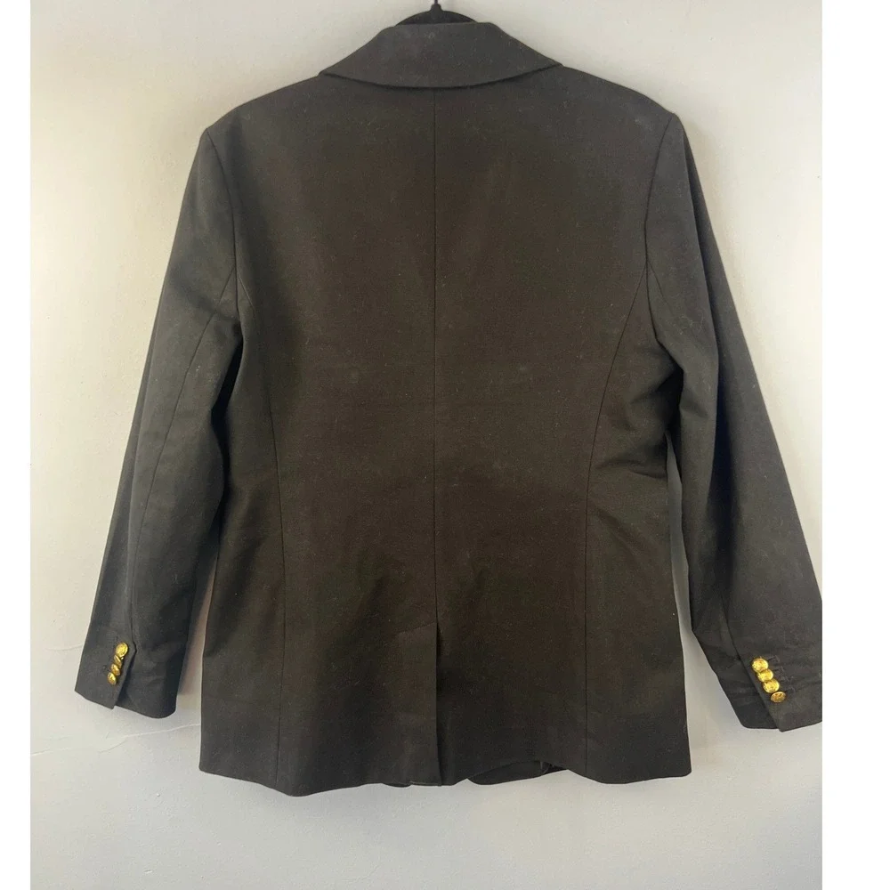 Banana Republic ICON BLAZER Double Breasted Gold Button Blazer Size 12 - Picture 4 of 10